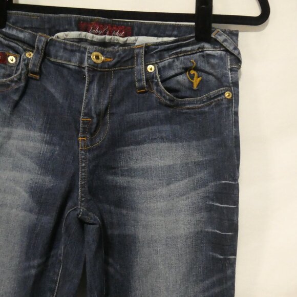 BABY PHAT | size 9 | Classic Blue Straight Leg Jeans - Picture 5 of 16
